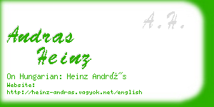 andras heinz business card